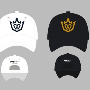 Casquette blanche/noire JCA