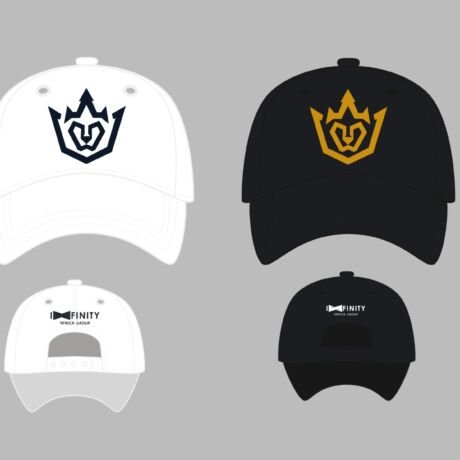 Casquette blanche/noire JCA